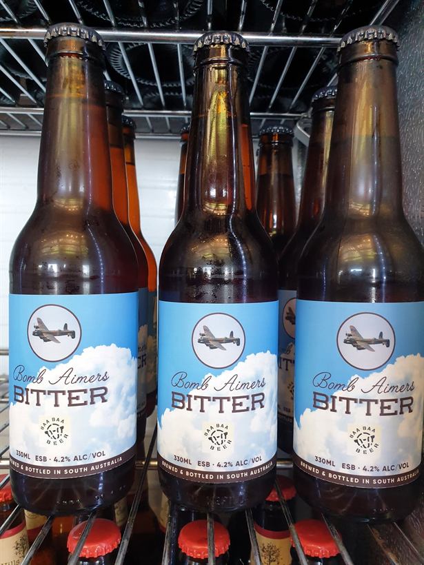 Bottles of Bomb Aimers Bitter